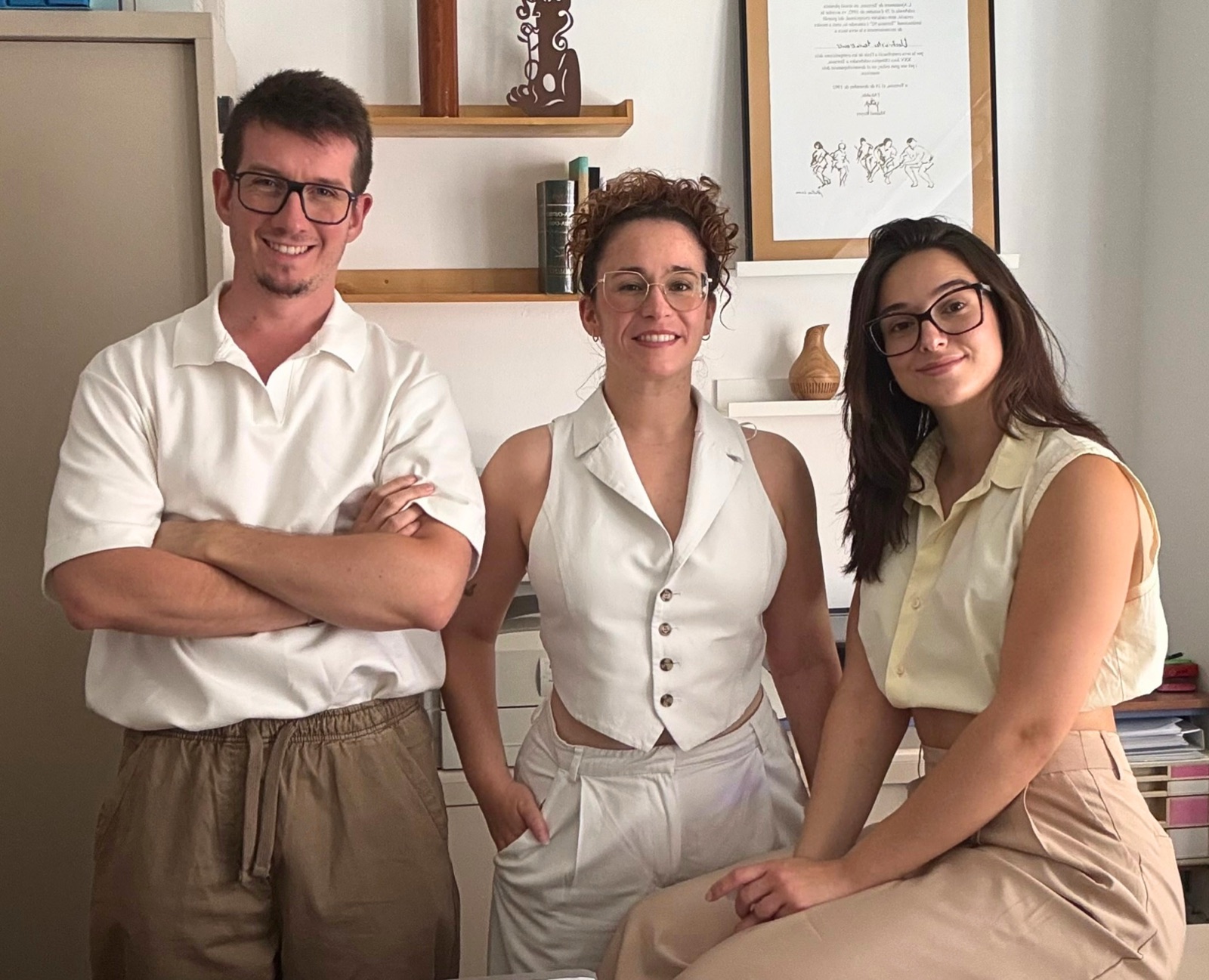The Authory.tech founding team, Nil, Rosa and Mar